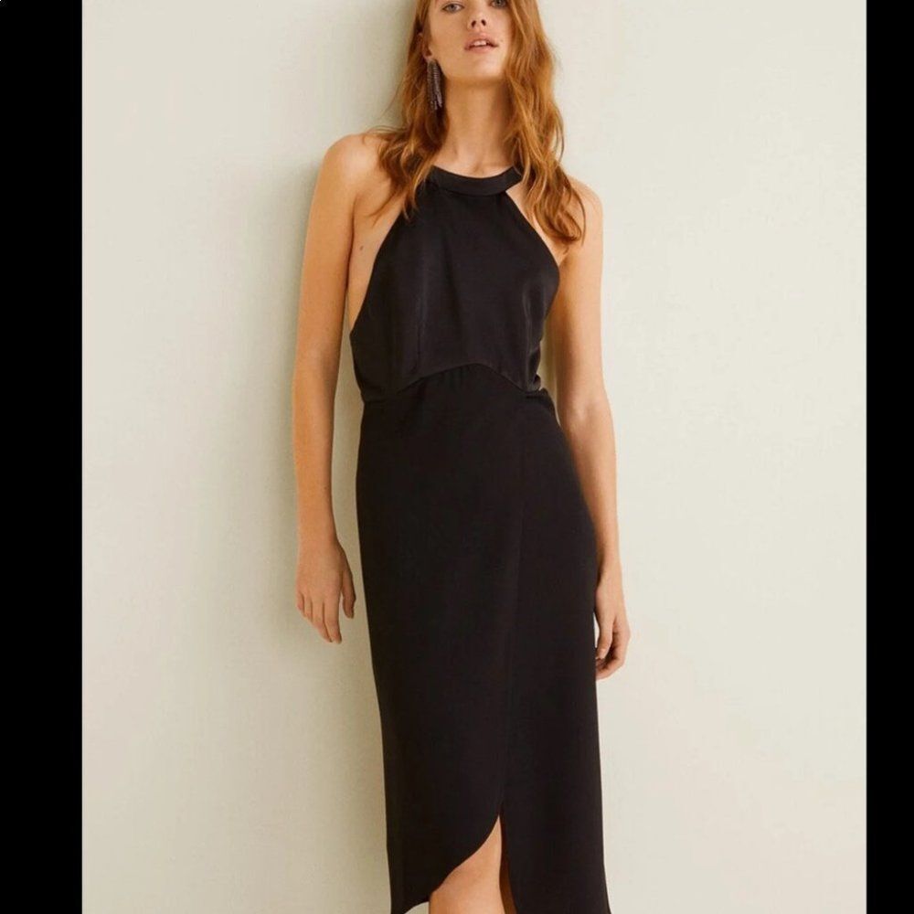 Mango satin dress